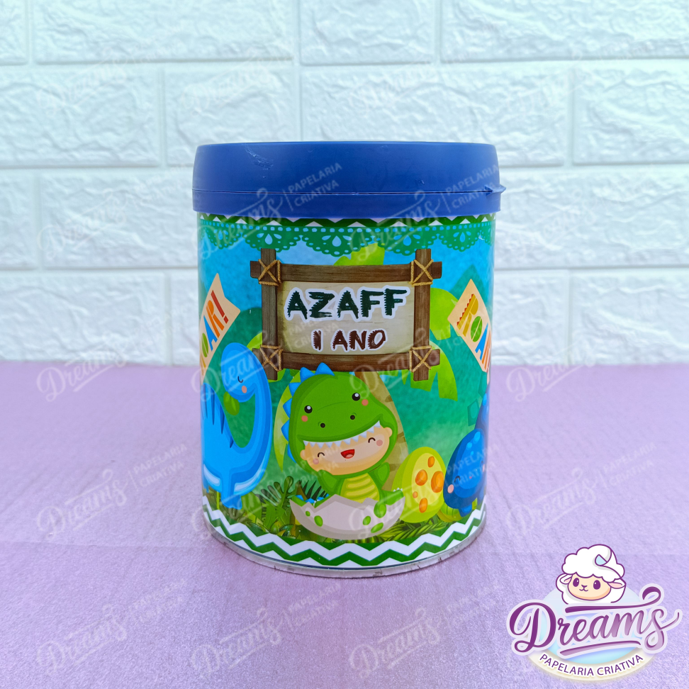 Kit com 20 Rótulos para Lata Aptamil 800 g – Dino Baby - #3