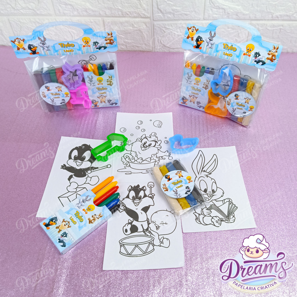 Kit com 20 Vem Brincar 13,5 x 17 x 7 cm – Looney Tunes