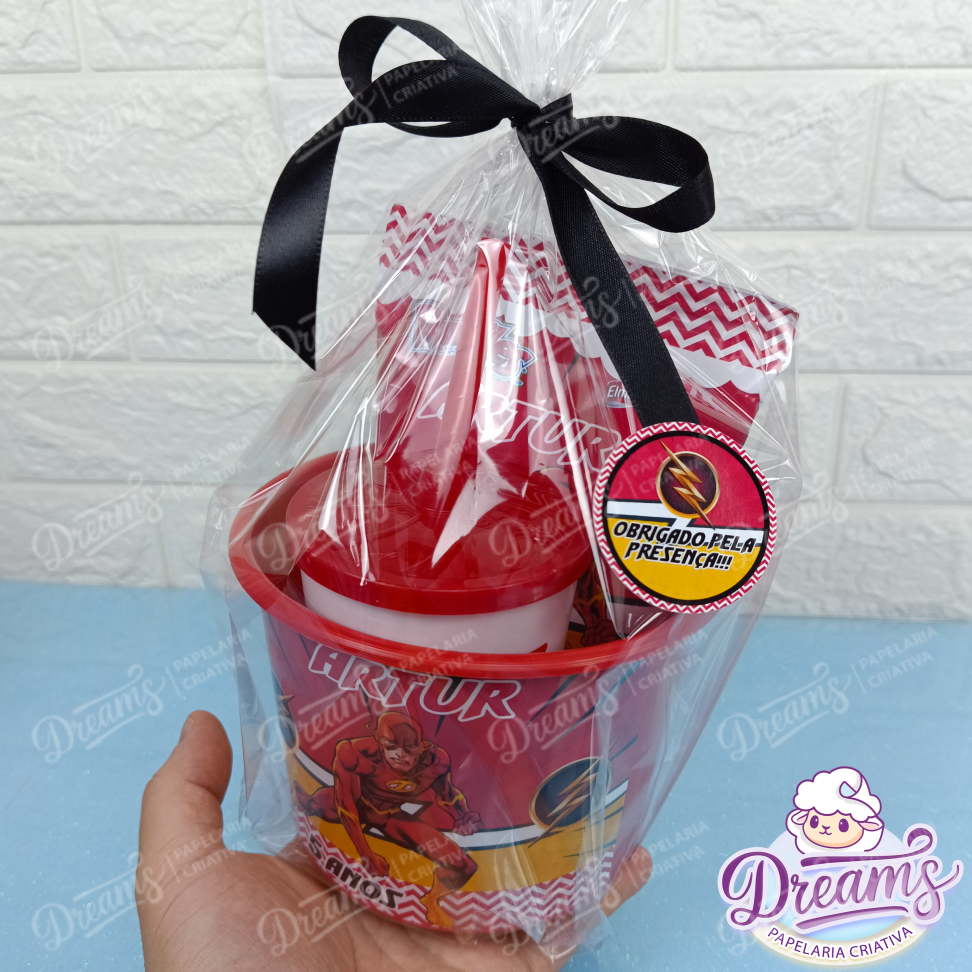 Kit com 20 Cineminhas: Balde, Copo 480 ml e Ruffles 17 g – Flash - #5