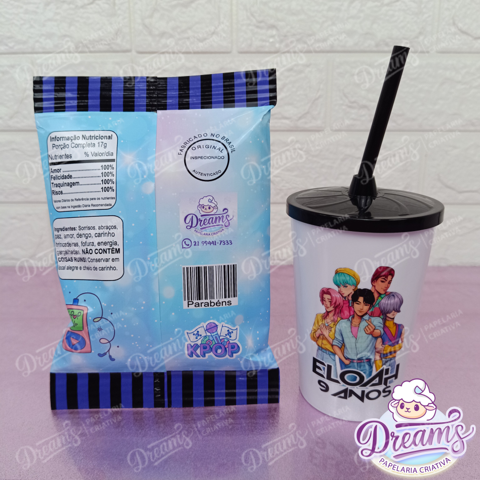 Kit com 12 Batatas Ruffles e 12 Copos de 480 ml – Guerreiras do K-Pop - #4
