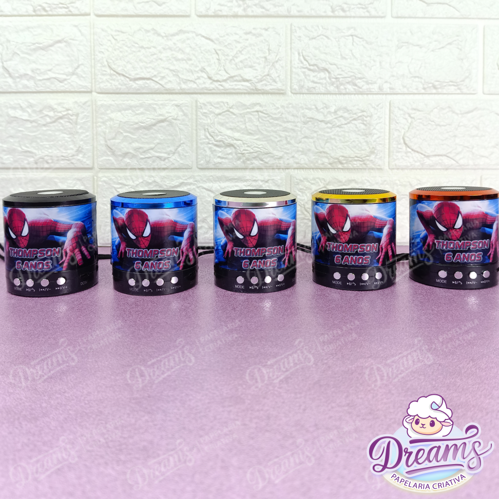 Kit com 20 Caixas de Som Bluetooth 887 Personalizadas – Homem-Aranha - #6