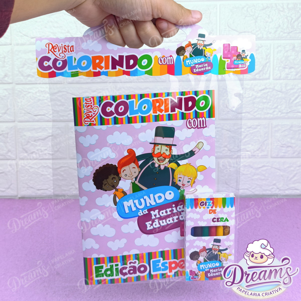 Kit com 20 Revistas de Colorir e Giz de Cera – Mundo Bita - #3