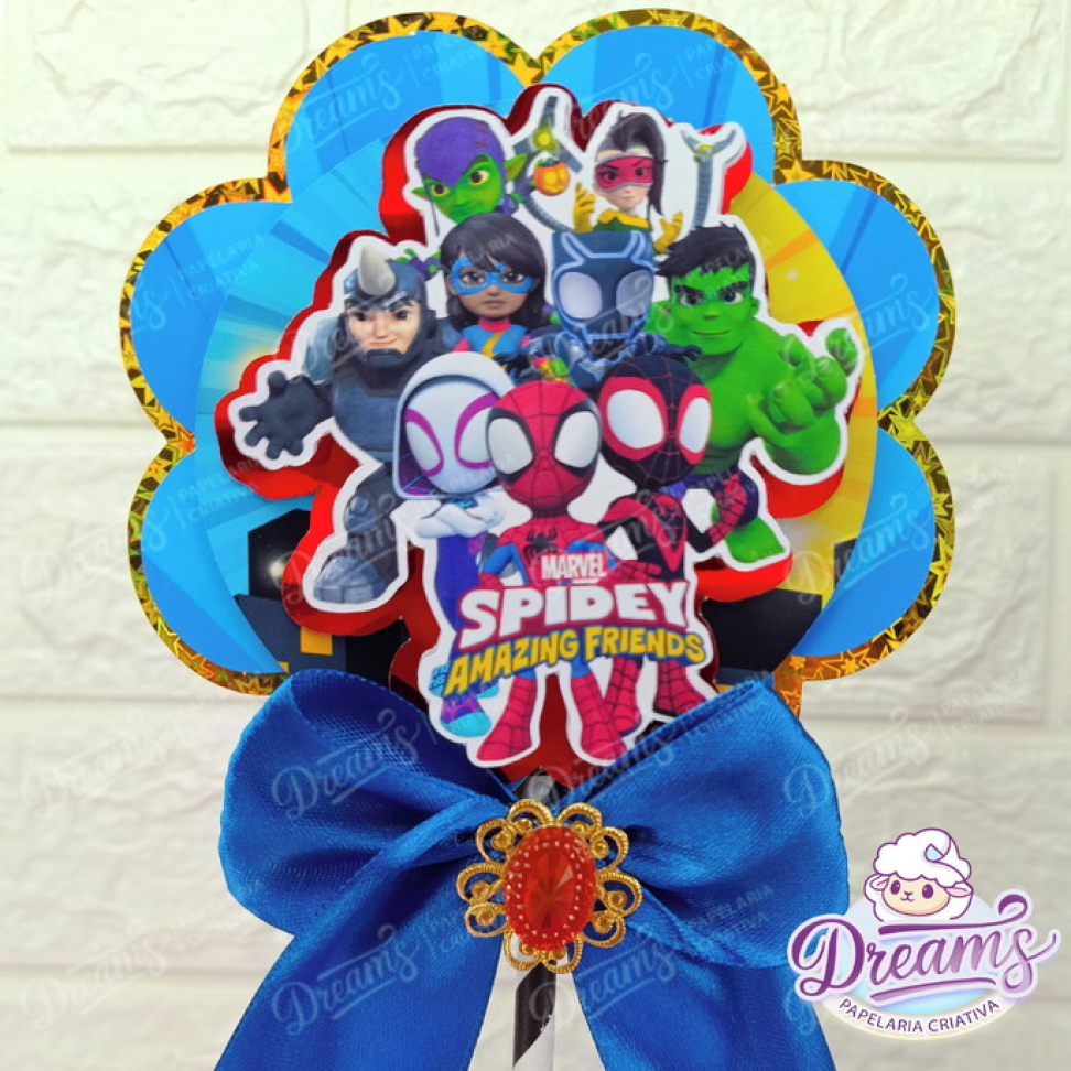 Kit com 20 Caixas Sextavadas Personalizadas – Homem-Aranha e Seus Amigos - #4