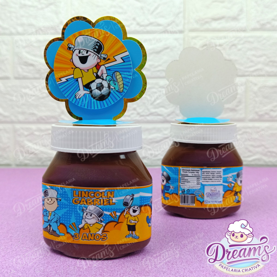 Kit com 20 Rótulos e 20 Apliques para Nutella 140 g – Menino Maluquinho - #3