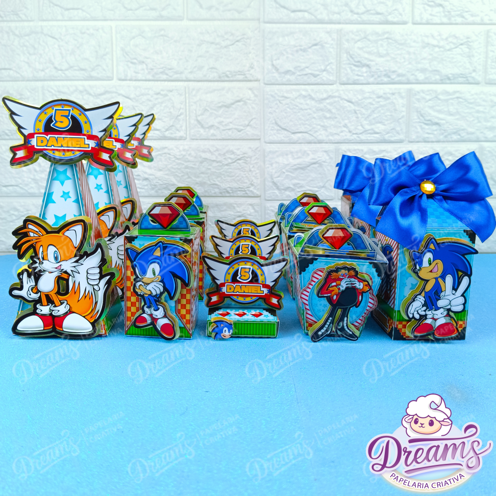Kit Dreams Super Personalizado – Sonic | 20, 30 ou 50 Caixas