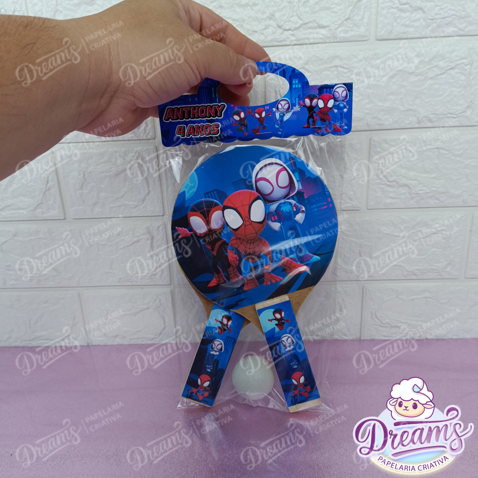 20 Raquetes de Ping Pong Personalizadas Homem-Aranha - #10
