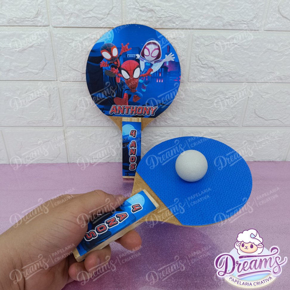 20 Raquetes de Ping Pong Personalizadas Homem-Aranha - #3