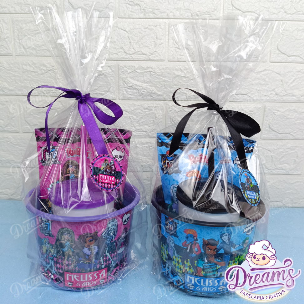 Kit com 20 Cineminhas: Balde, Copo 480 ml e Ruffles 17 g – Monster High - #5