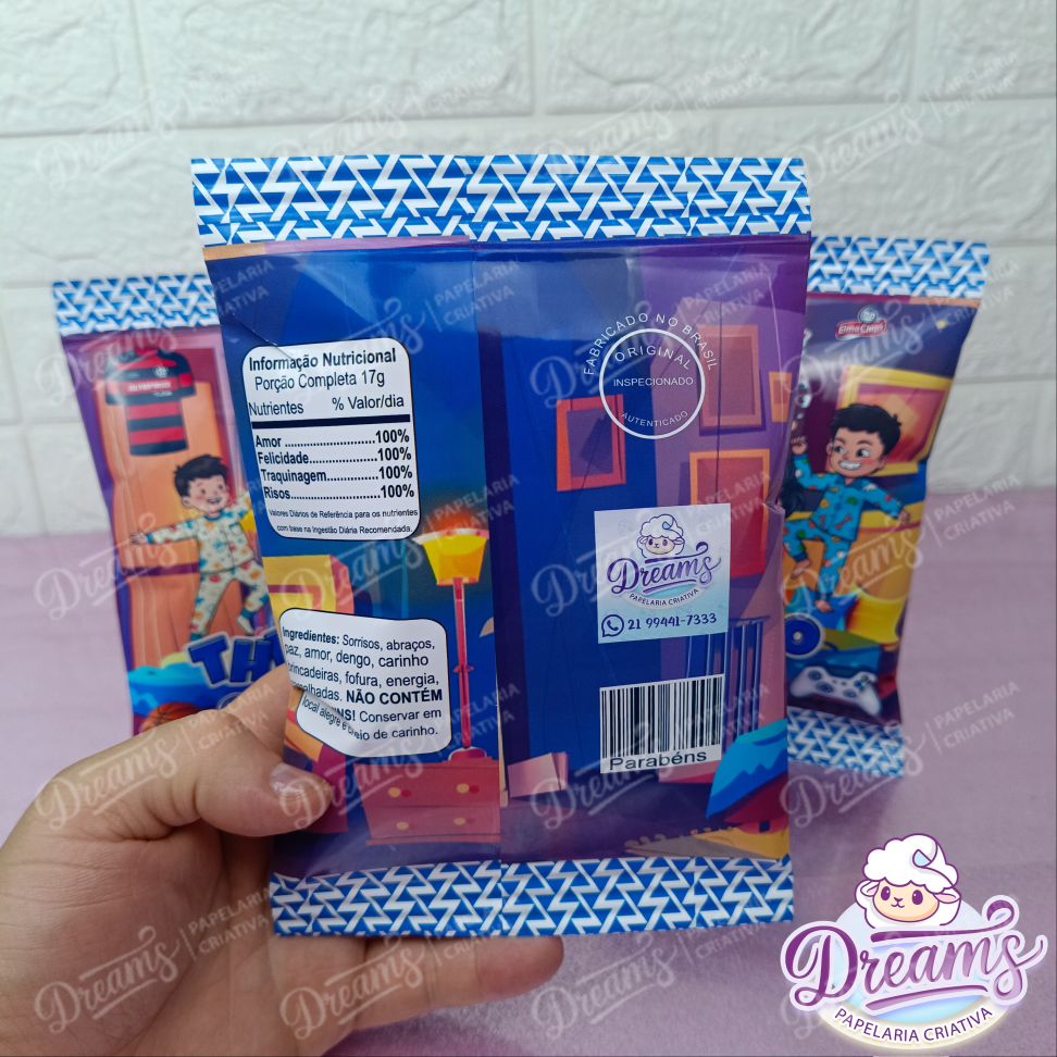 Kit com 20 Pacotes de Batata Ruffles 17 g Personalizados – Futebol e Games - #4