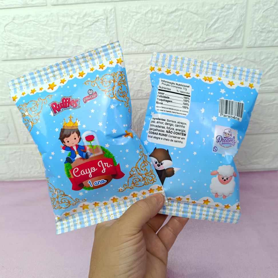 Kit com 20 Pacotes de Batata Ruffles 17 g Personalizados – Pequeno Príncipe - #4