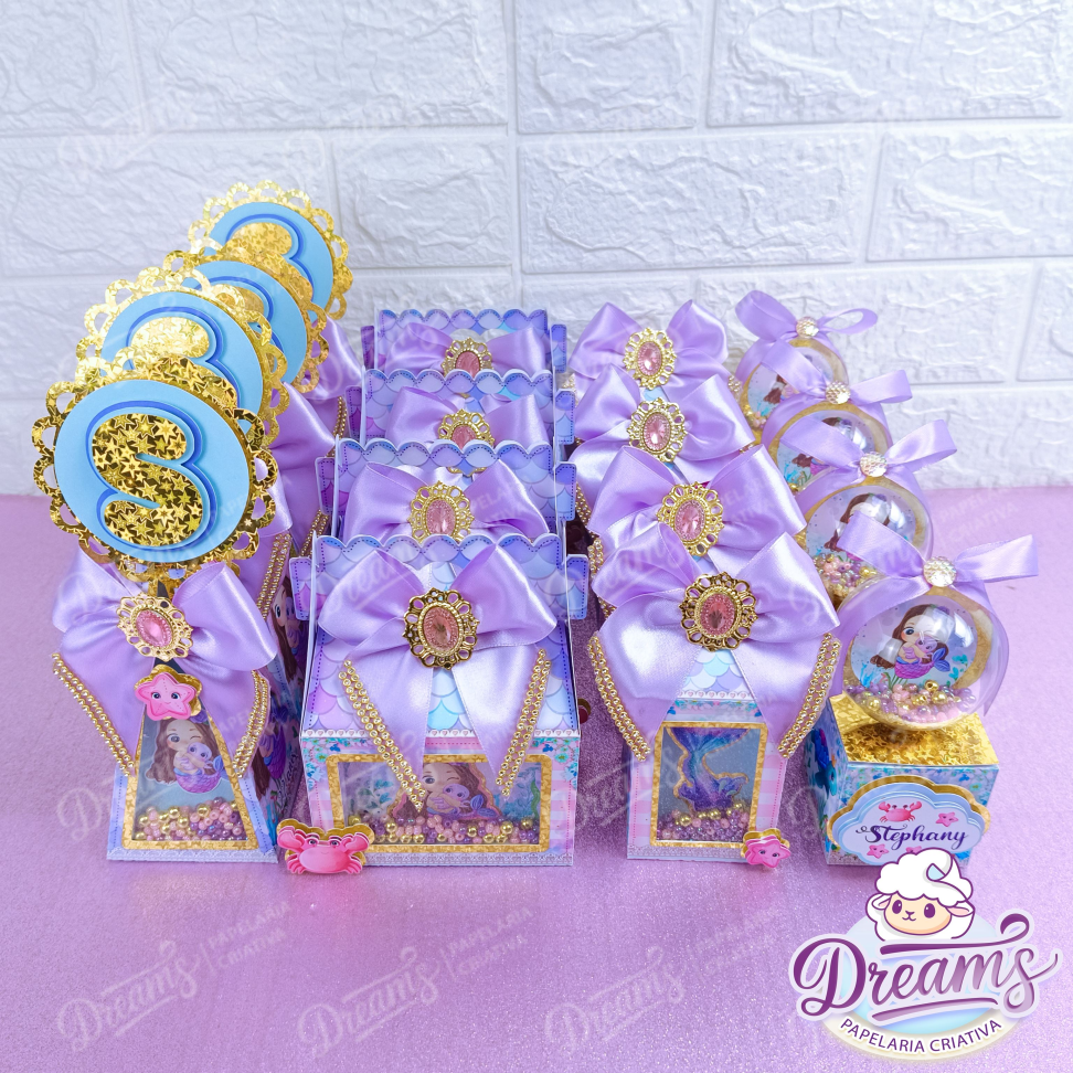 Kit Dreams Hiper Personalizado – Sereia | 20, 30 ou 50 Caixas