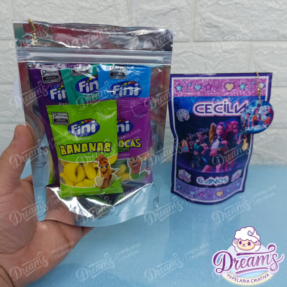 Kit com 20 Saquinhos Zip Lock com Fini e Tag – Guerreiras do K-Pop - #3