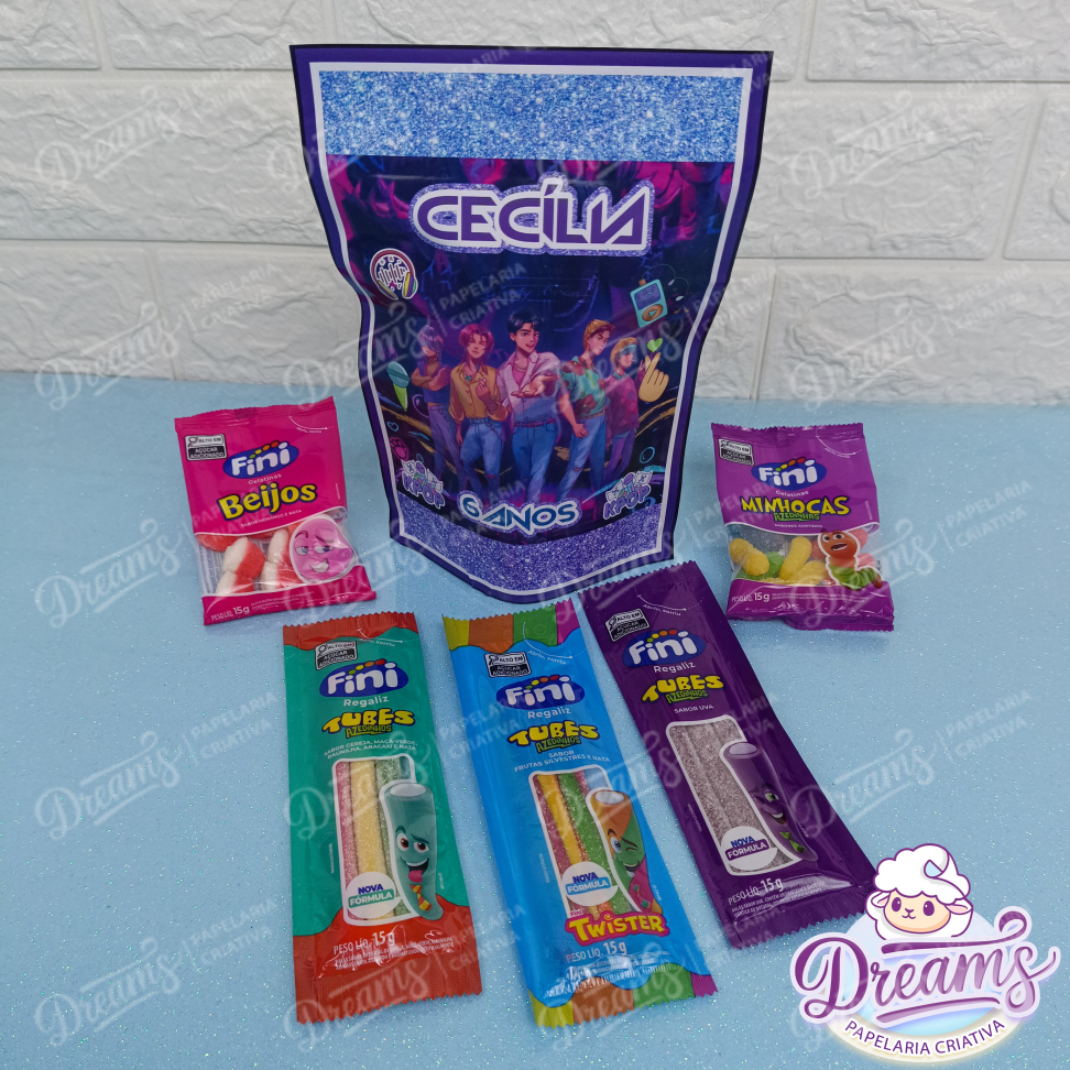Kit com 20 Saquinhos Zip Lock e 5 Finis – Guerreiras do K-Pop - #3