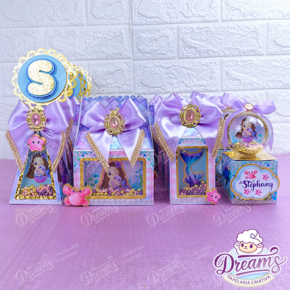 Kit Dreams Hiper Personalizado – Sereia | 20, 30 ou 50 Caixas