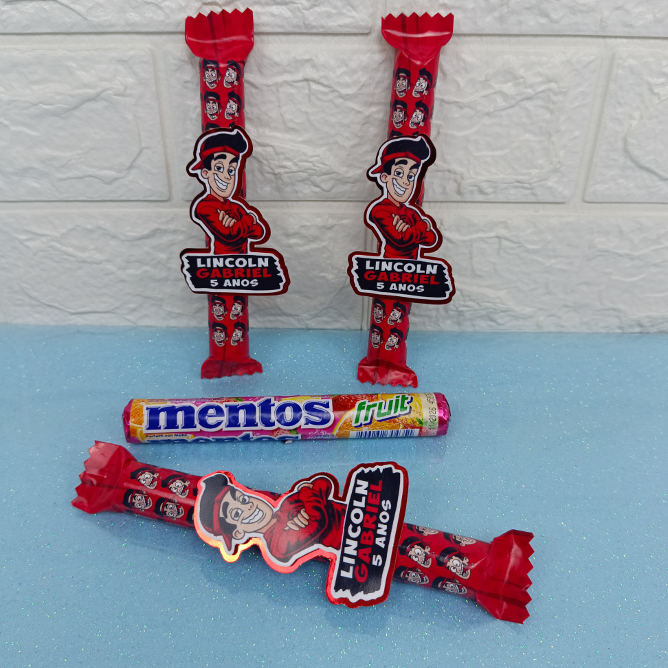 Kit com 16 Balas Mentos em Embalagens Personalizadas – Enaldinho