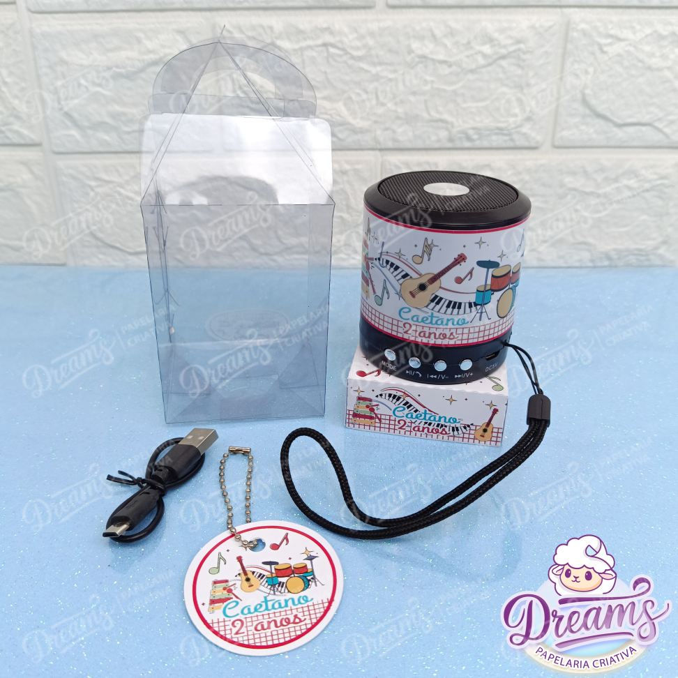 Kit com 20 Caixas de Som Bluetooth 887 Personalizadas – Música