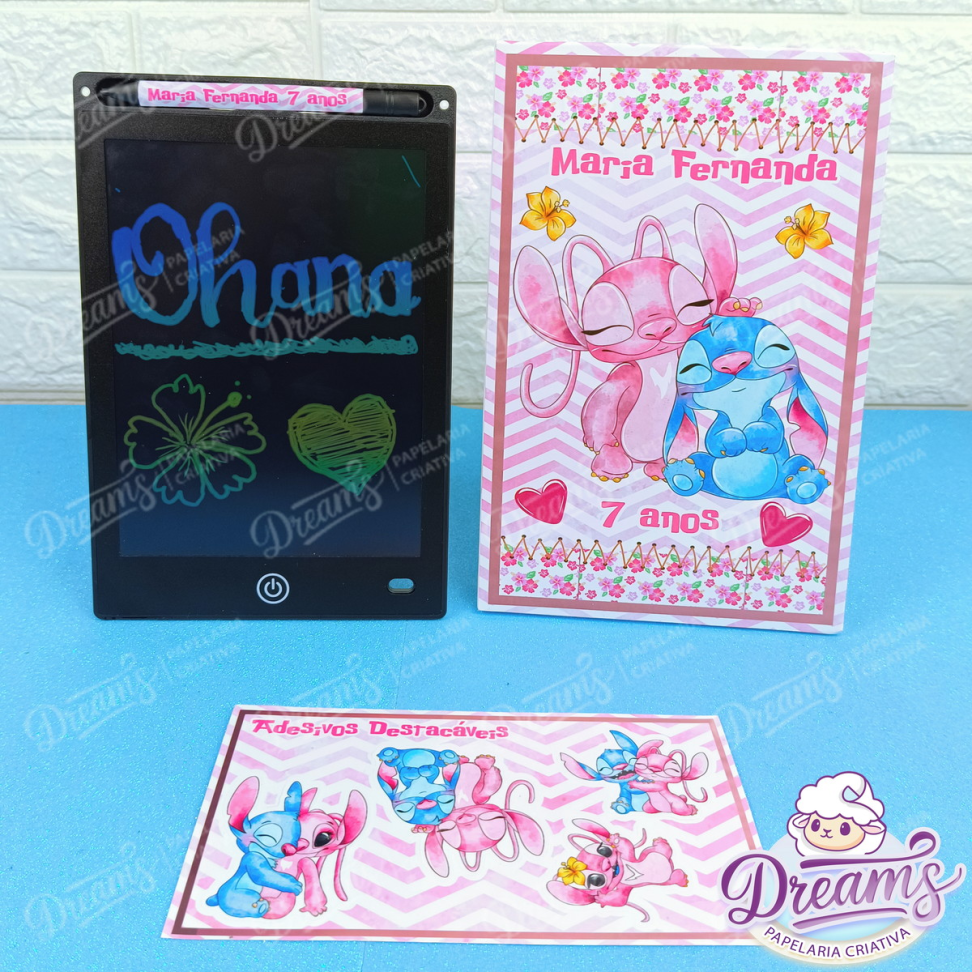 Kit com 20 Lousas Mágicas LCD de 8,5 Polegadas – Lilo e Angel
