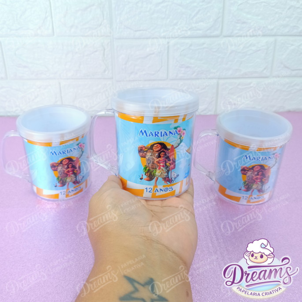 Kit com 20 Canecas Acrílicas Rosqueáveis 380 ml – Moana - #4