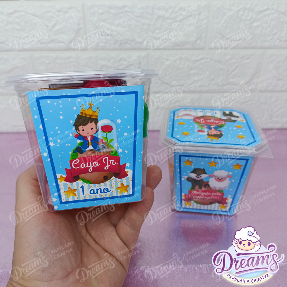 Kit com 20 Potes Diversão 750 ml Personalizados – Pequeno Príncipe - #4