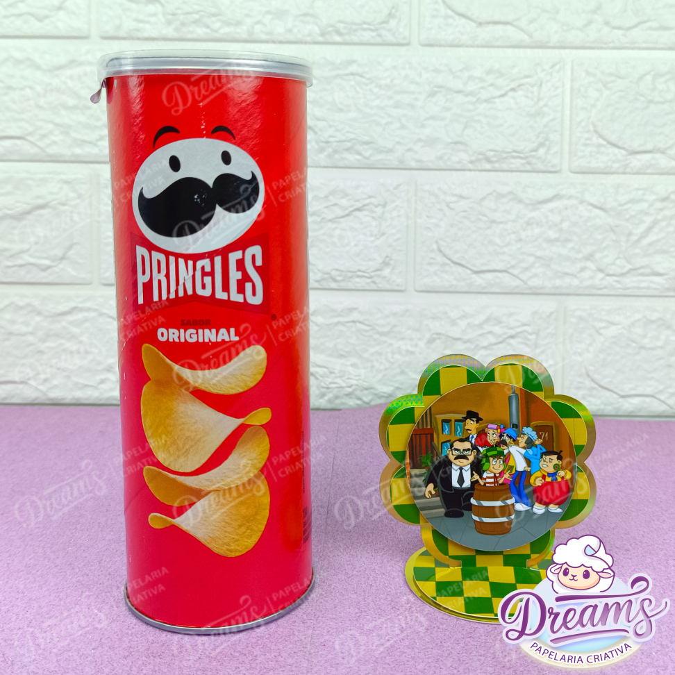 Kit com 20 Apliques para Latas de Pringles 109 g – Chaves