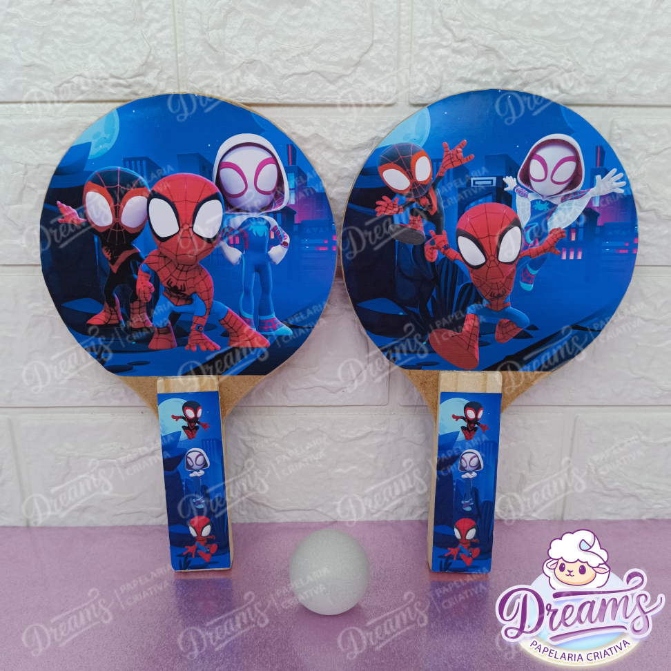 20 Raquetes de Ping Pong Personalizadas Homem-Aranha - #9