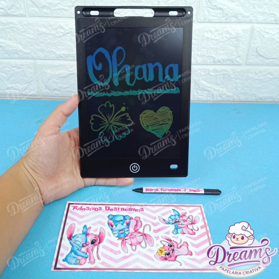 Kit com 20 Lousas Mágicas LCD de 8,5 Polegadas – Lilo e Angel
