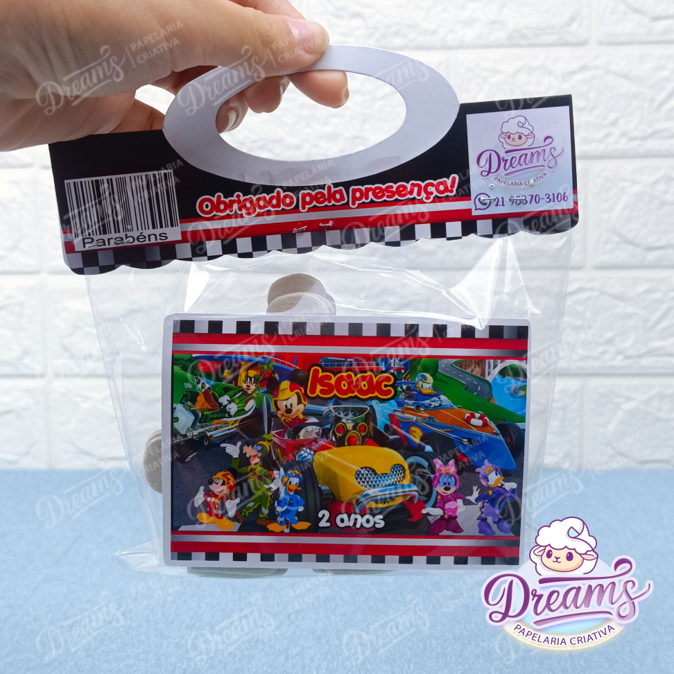 Kit com 20 Quebra-Cabeças de 12 Peças 20 × 28 cm – Mickey Sobre Rodas - #4