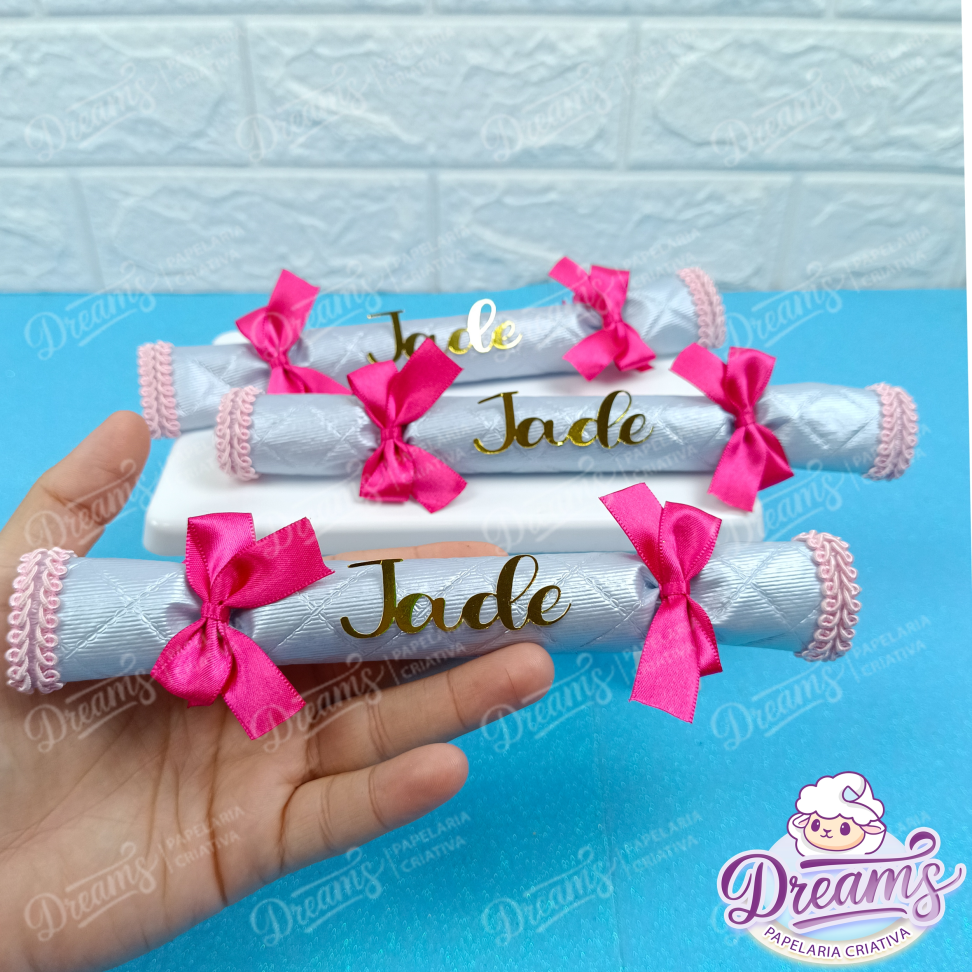 Kit com 10 Jujubas em Embalagens Personalizadas – Circo Rosa - #4