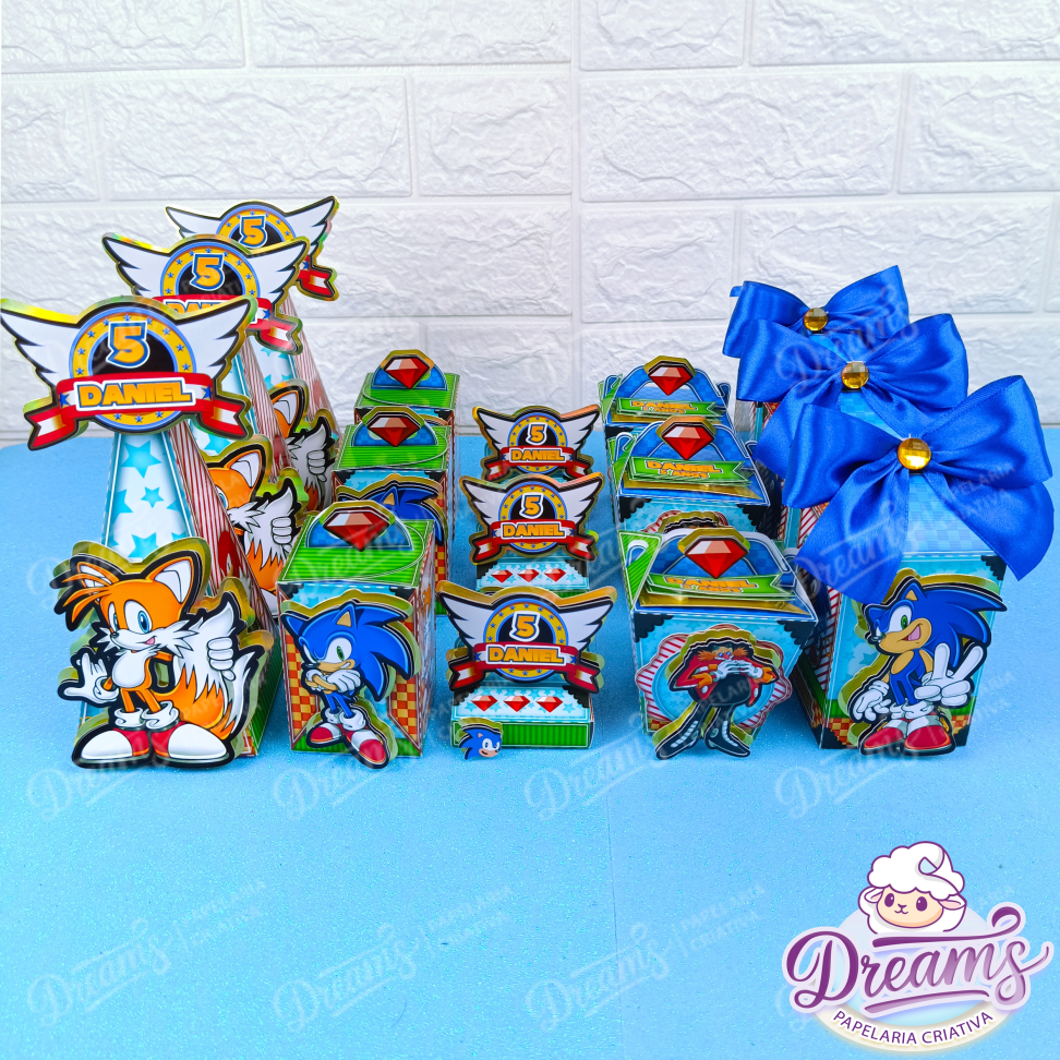 Kit Dreams Super Personalizado – Sonic | 20, 30 ou 50 Caixas