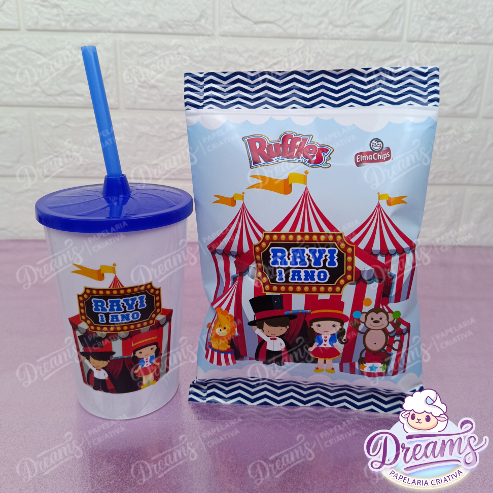 Kit com 12 Batatas Ruffles e 12 Copos de 480 ml – Circo - #4