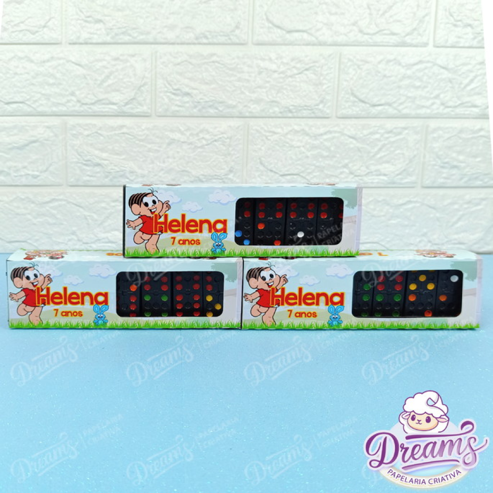 Kit com 24 Jogos de Dominó Personalizados – Turma da Mônica - #3