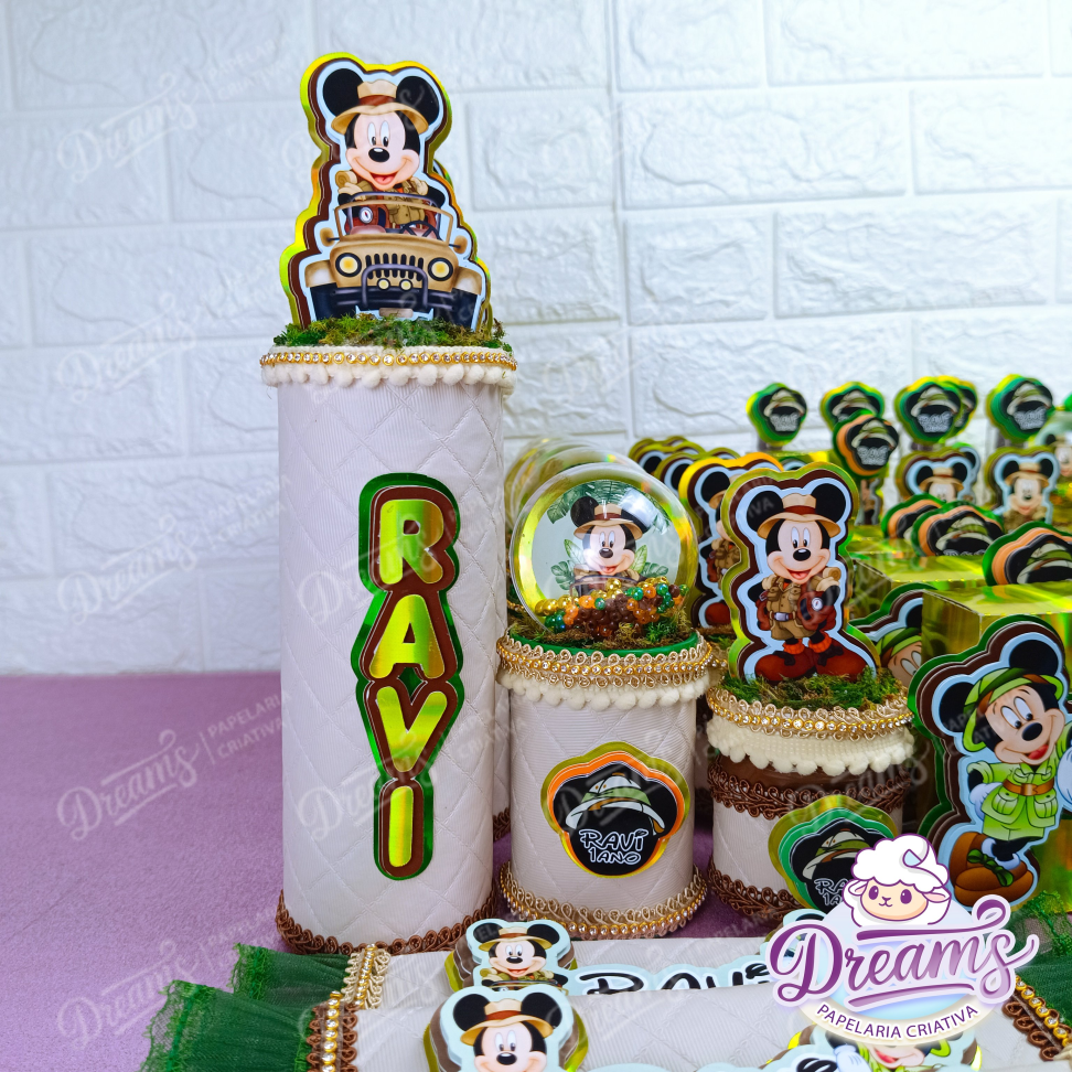 Kit Dreams Ultra com 40 Itens Personalizados – Mickey Safari - #5