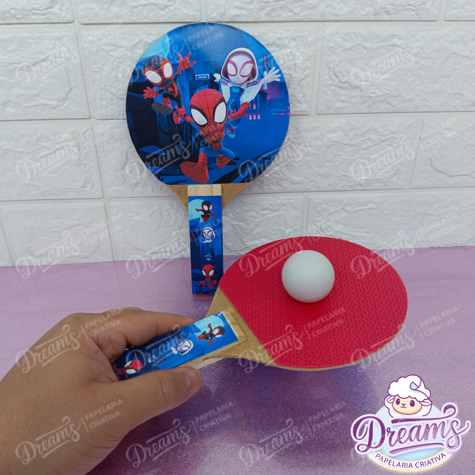 20 Raquetes de Ping Pong Personalizadas Homem-Aranha - #8