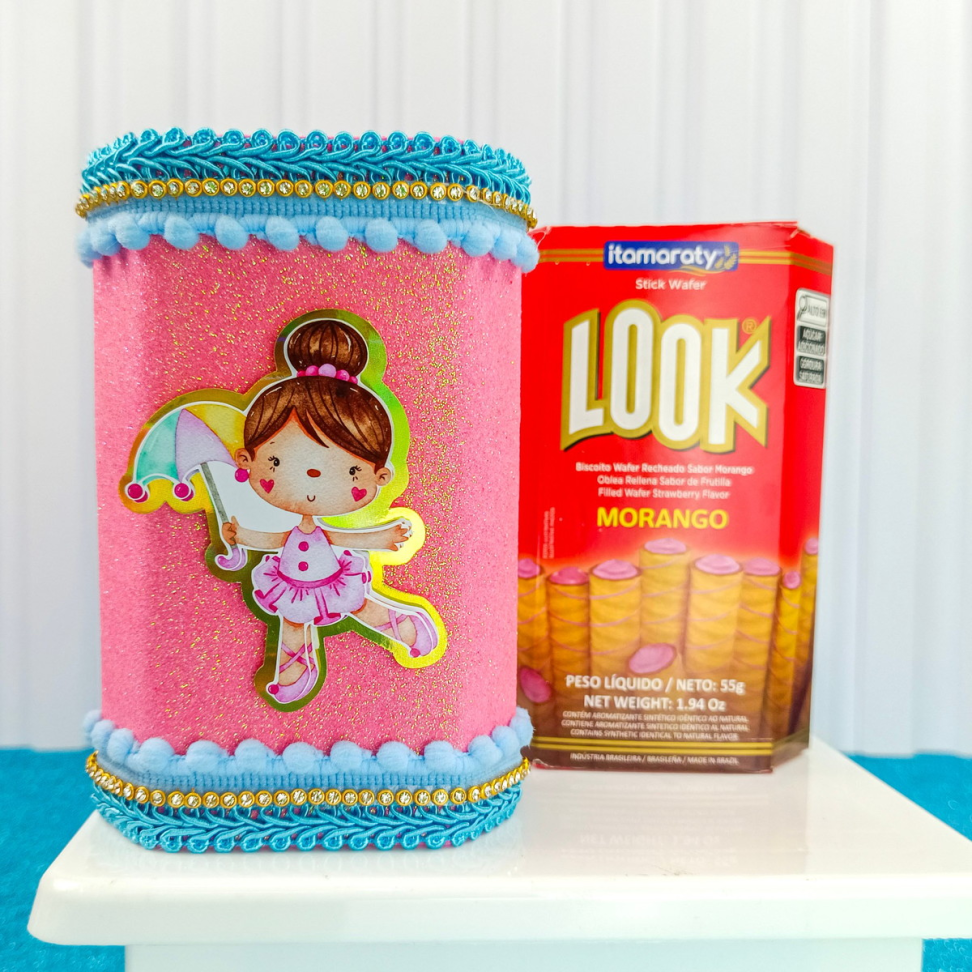 Kit com 10 Biscoitos Look em Embalagens Personalizadas – Circo Rosa