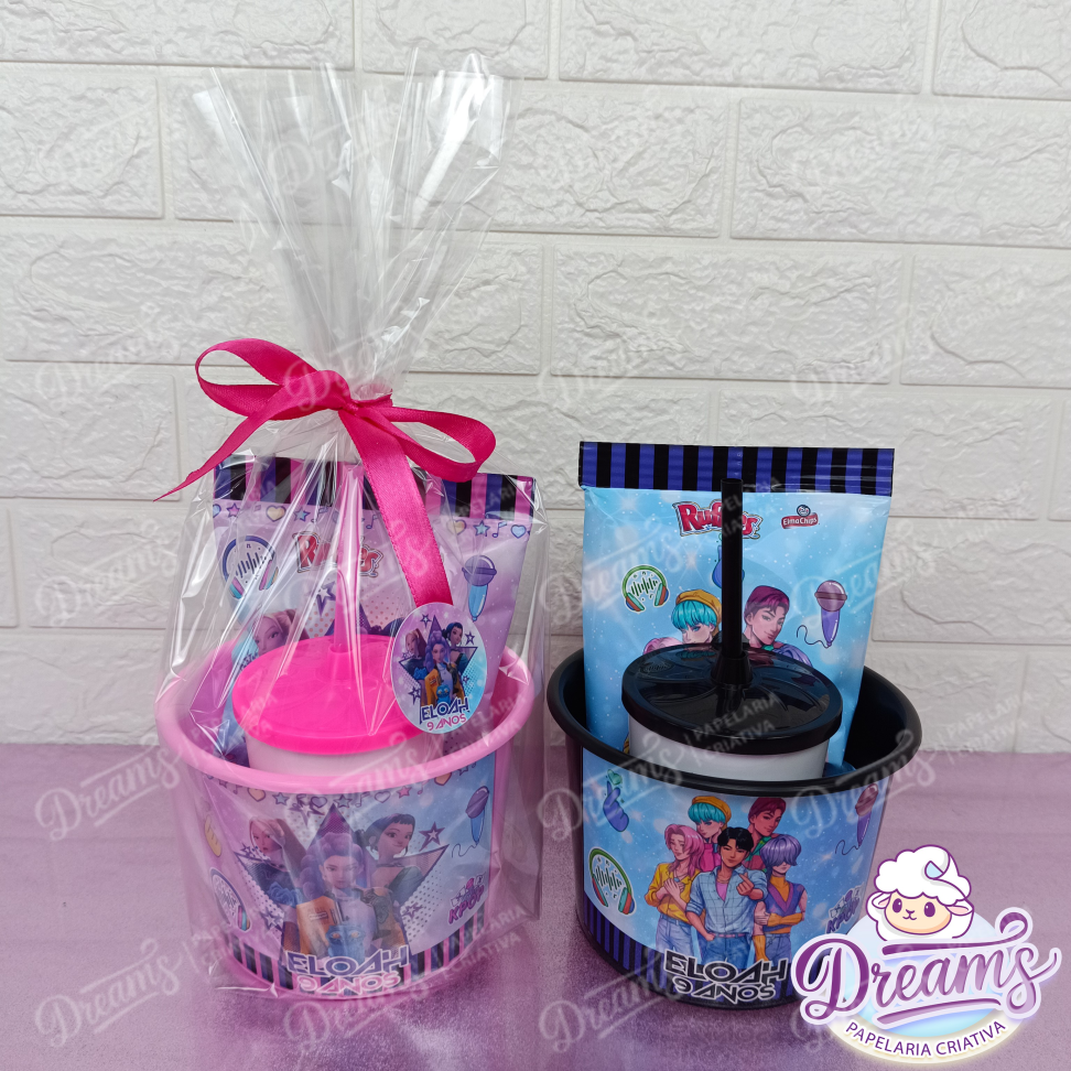 Kit com 20 Cineminhas: Balde, Copo 480 ml e Ruffles 17 g – Eloah K-pop - #6