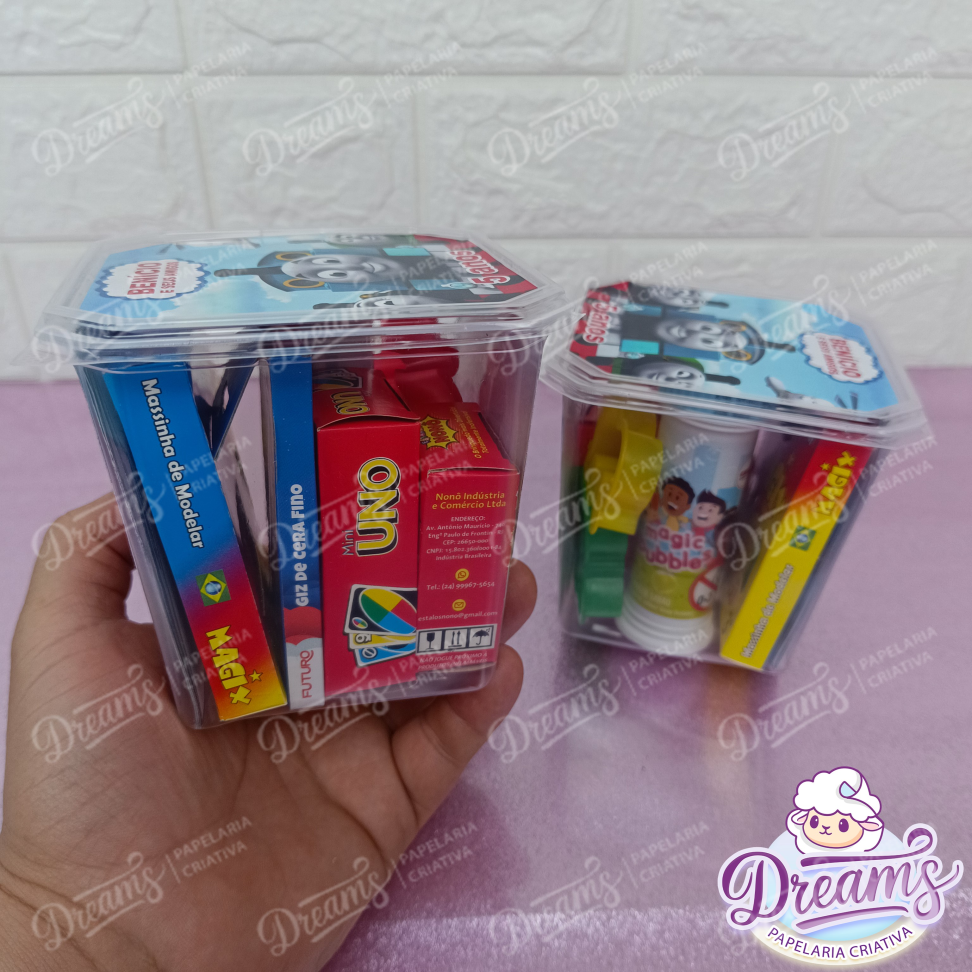 Kit com 20 Potes Diversão 750 ml Personalizados – Thomas e Seus Amigos - #4