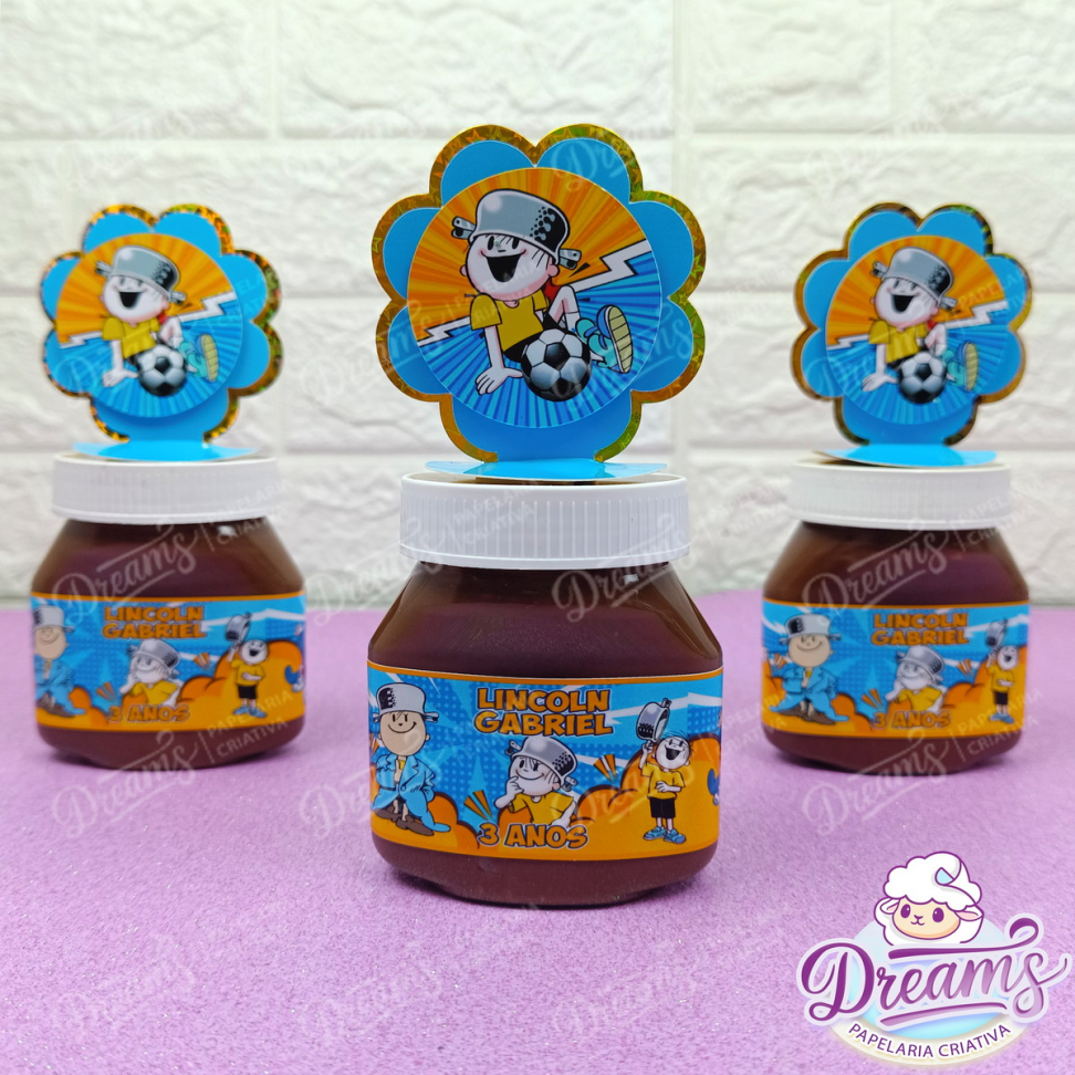 Kit com 20 Rótulos e 20 Apliques para Nutella 140 g – Menino Maluquinho - #4