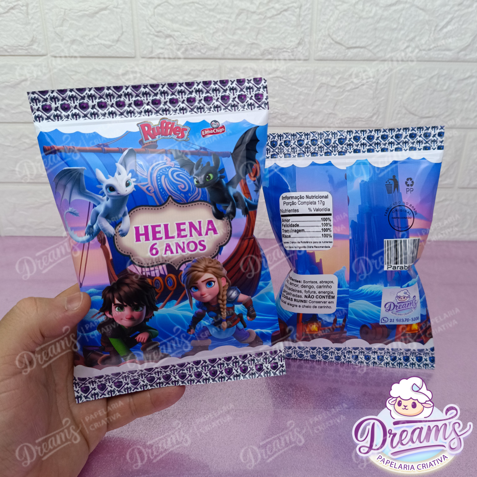 Kit com 20 Pacotes de Batata Ruffles 17 g Personalizados – Circo - #4