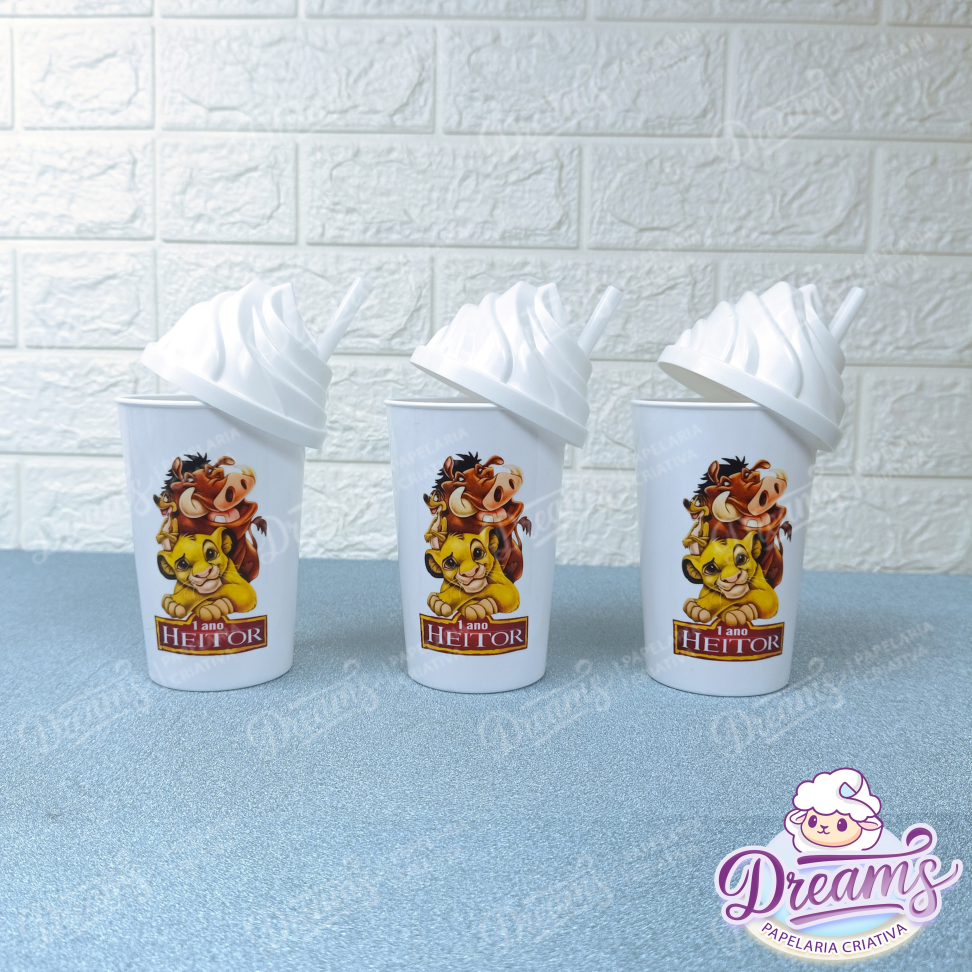 Kit com 20 Copos Twister Chantilly de 480 ml – Rei Leão - #4