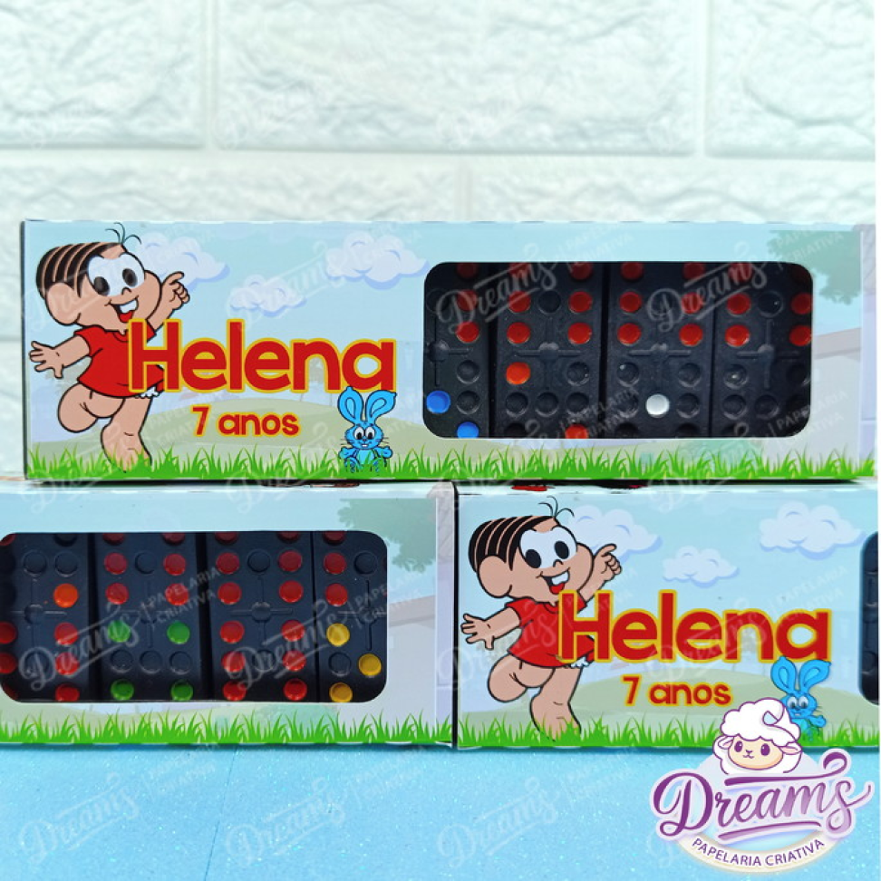 Kit com 24 Jogos de Dominó Personalizados – Turma da Mônica - #5