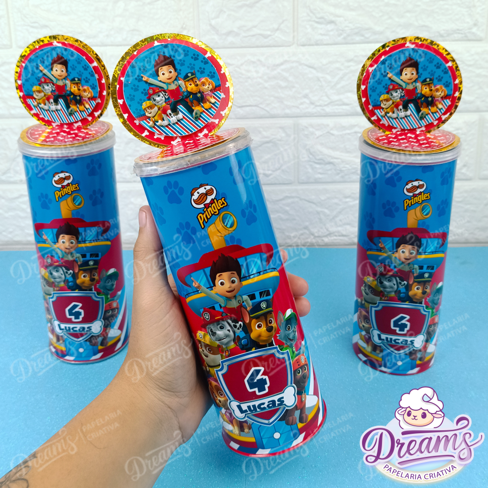 Kit com 20 Rótulos e Apliques para Pringles 109 g – Patrulha Canina - #4