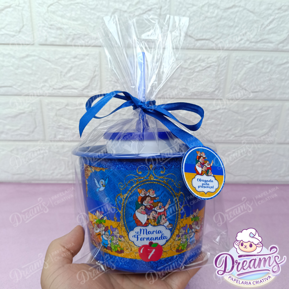 Kit com 10 Cineminhas: Copo 480 ml e Balde de 1,5 Litro – Branca de Neve e os Sete Anões - #4