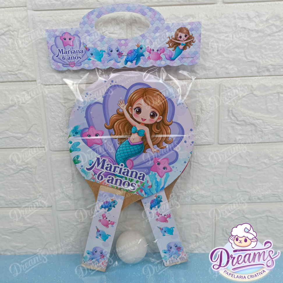 20 Raquetes de Ping Pong Personalizadas Sereia - #5