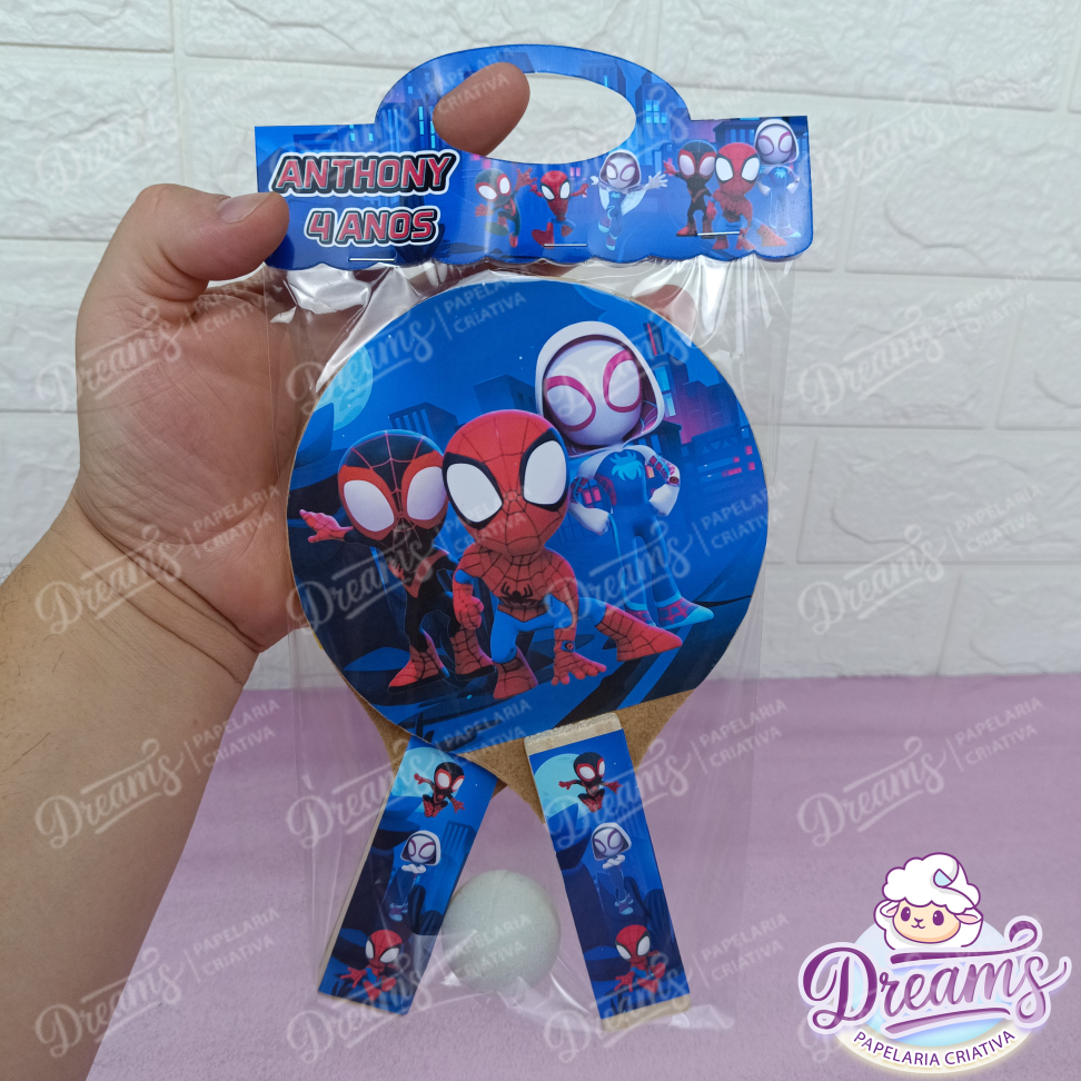 20 Raquetes de Ping Pong Personalizadas Homem-Aranha - #5