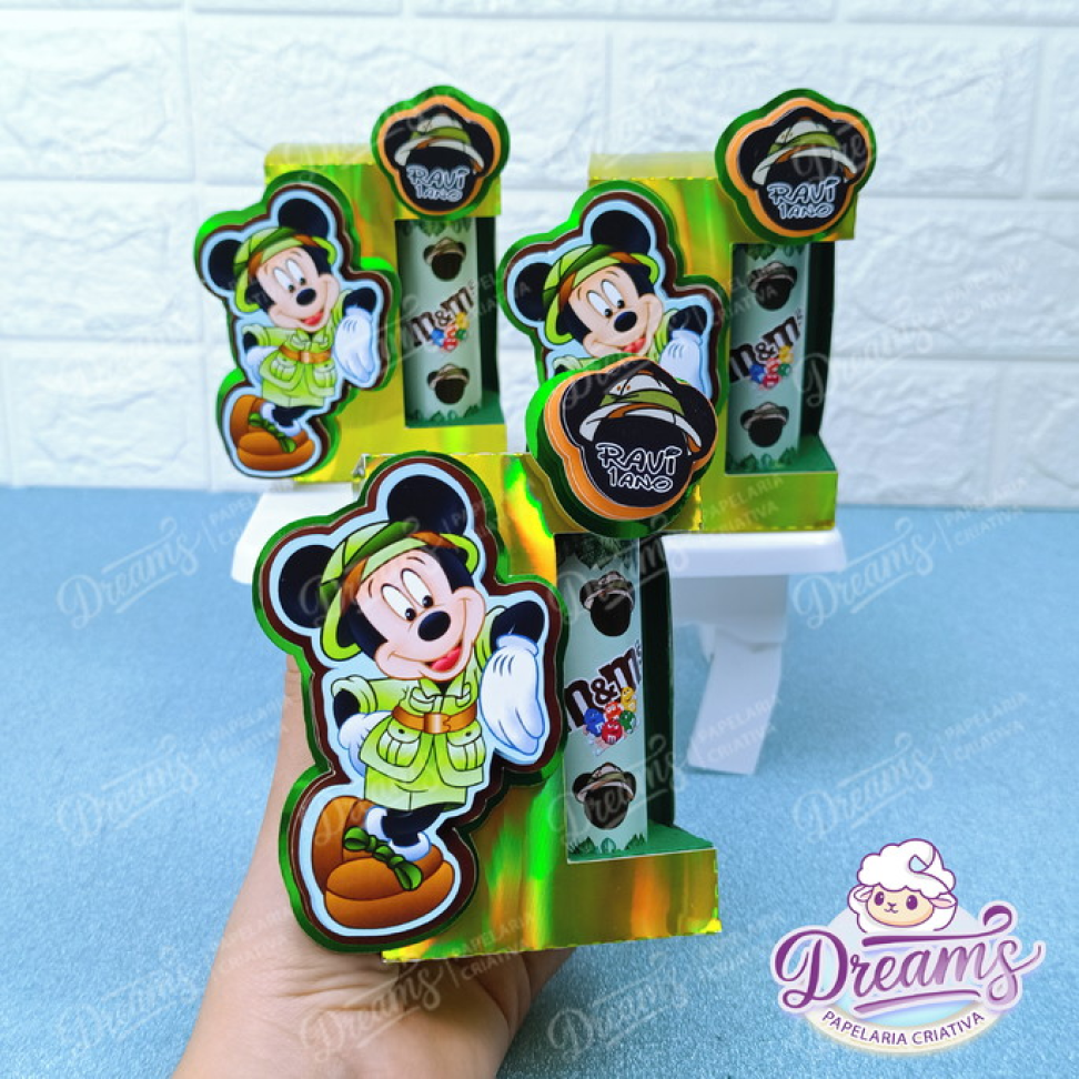 Kit com 12 Caixas de Luxo com M&M's 30 g – Mickey Safari - #4
