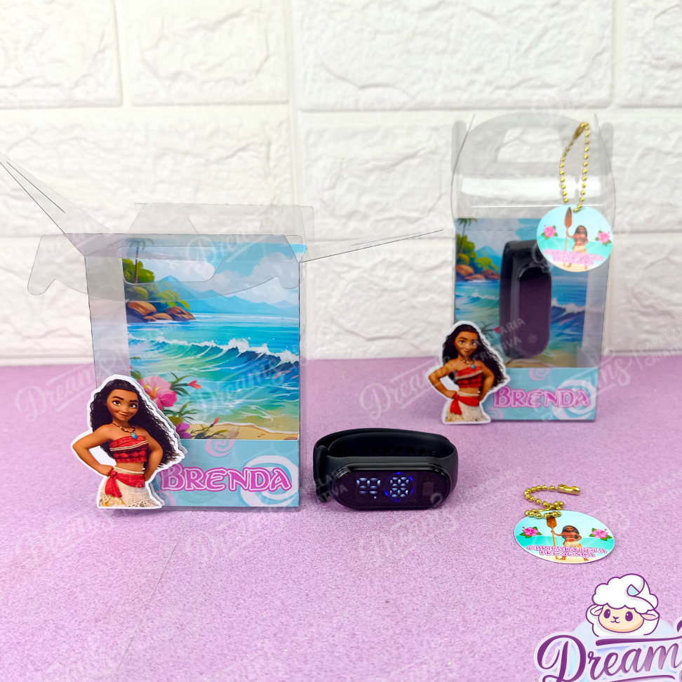 Kit com 10 Relógios Digitais Personalizados – Moana - #5