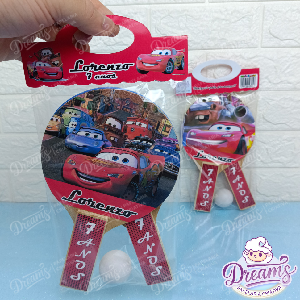 20 Raquetes de Ping Pong Personalizadas Carros - #4