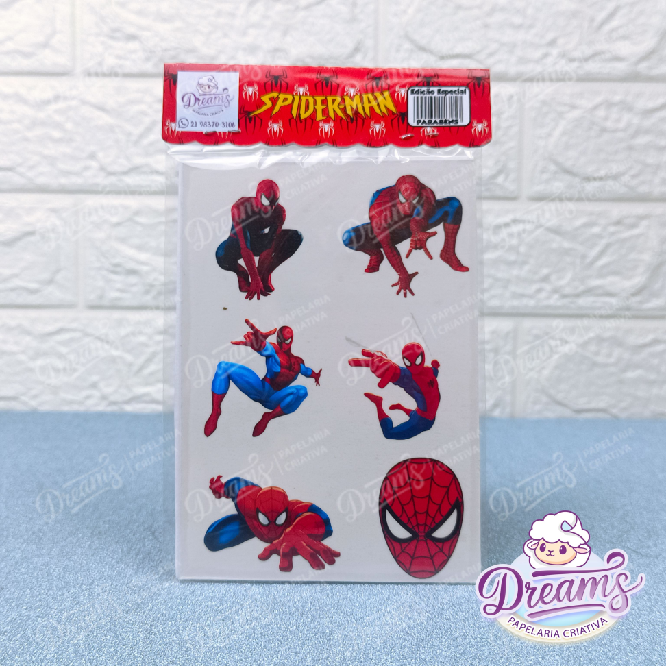 Kit com 20 Cartelas de 12 Tatuagens Temporárias – Homem-Aranha - #5
