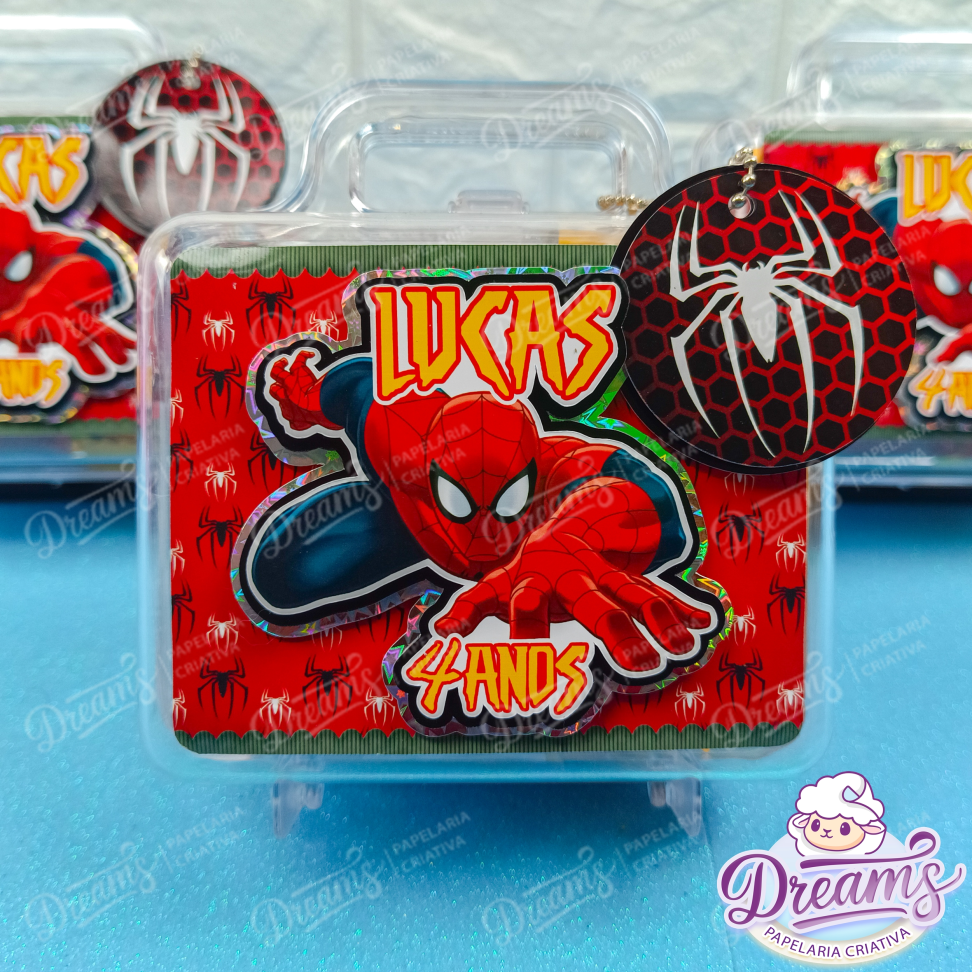 Kit com 10 Maletinhas de Lanche Personalizadas – Homem-Aranha