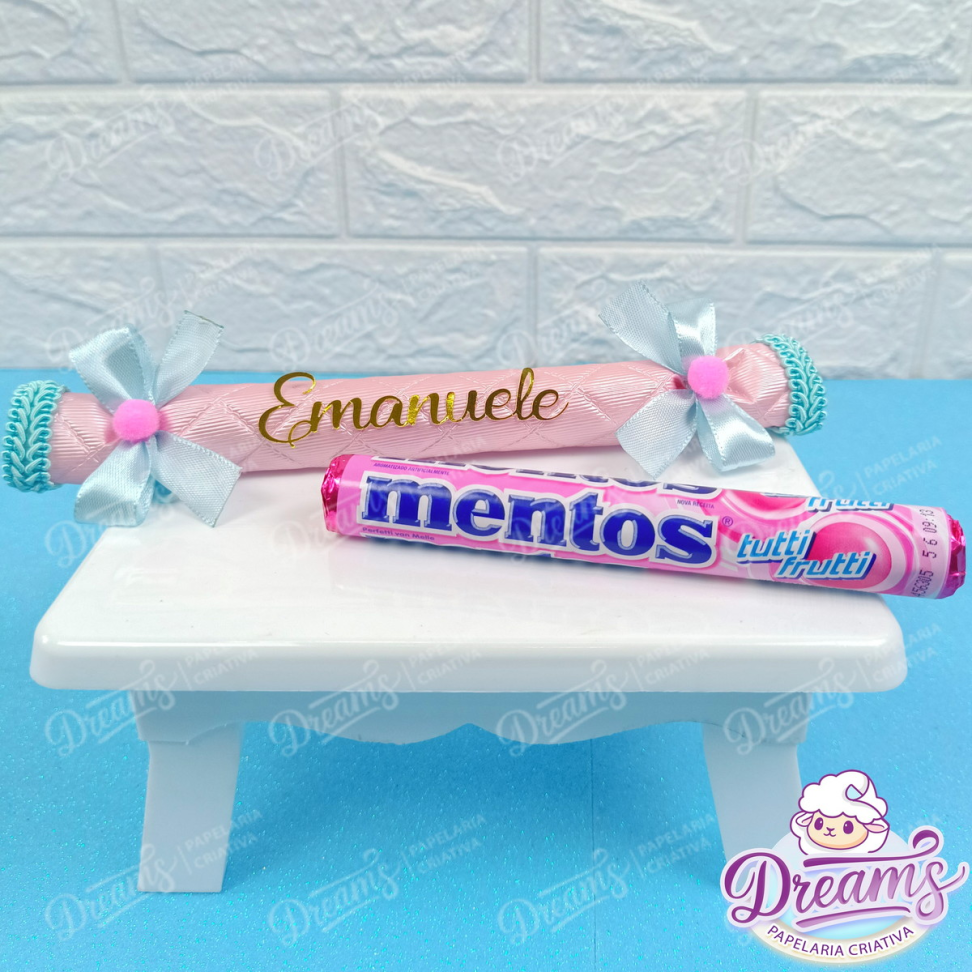 Kit com 10 Mentos em Embalagens Personalizadas de Luxo – Circo Rosa